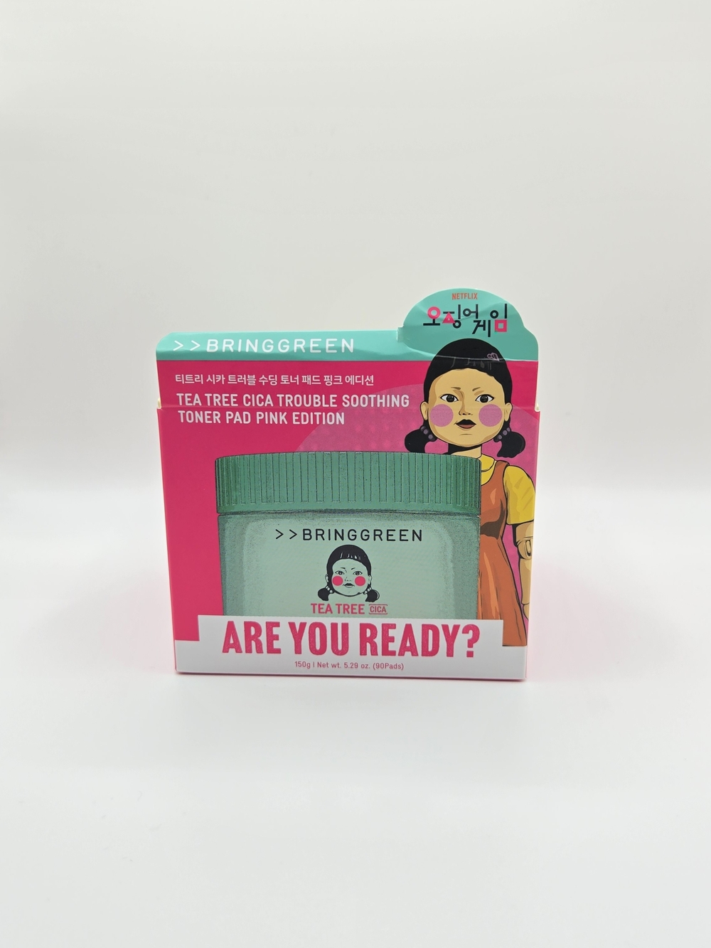 BringGreen Tea Tree Cica Soothing Toner Pads — Pink Edition